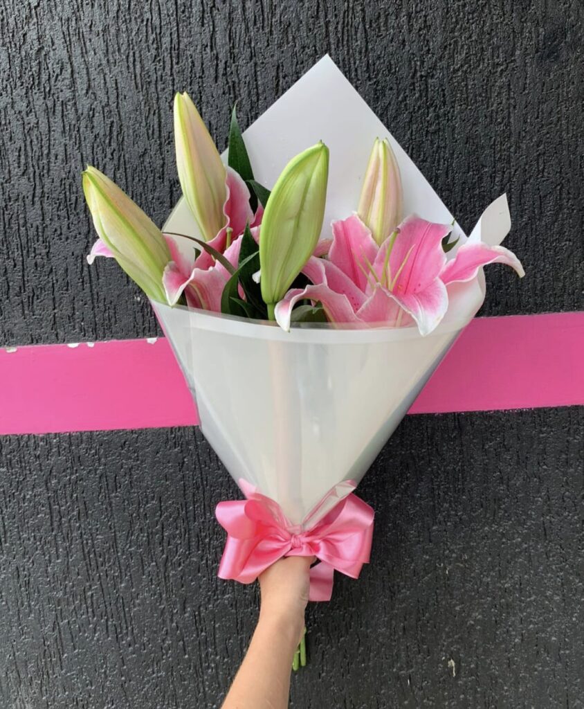 Buquê Lírios Rosa